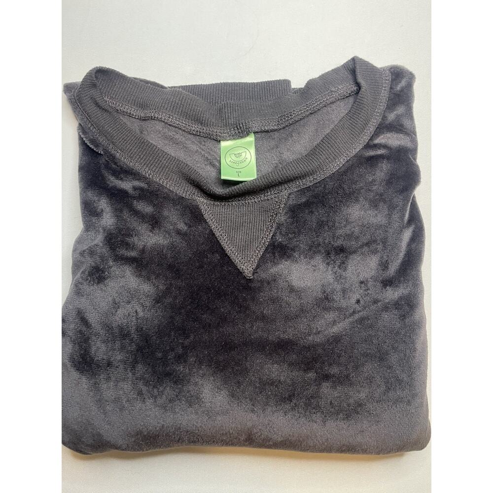 Honeydew Women’s Loungewear Pullover Velour Charcoal Gray Size Large Cozy